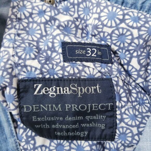 ZEGNA Sport Jeans Slim Straight 100% Cotton - Picture 2 of 16